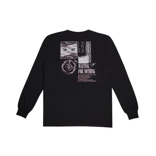 Gambar Morwick Tshirt Kaos Lengan Panjang Pria Nothing Hitam - L dari Morwick Official Shop Kota Bandung Tokopedia