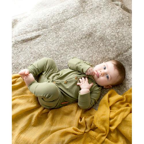 Foto Produk Takoyakids Essentials Suki Foldable Pyjamas Sets Olive - 3-6m dari Kottonville