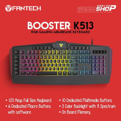 Gambar Fantech BOOSTER K513 Keyboard Gaming Membrane Macro - Gaming Keyboard dari GOODGAMINGM2M Jakarta Pusat Tokopedia