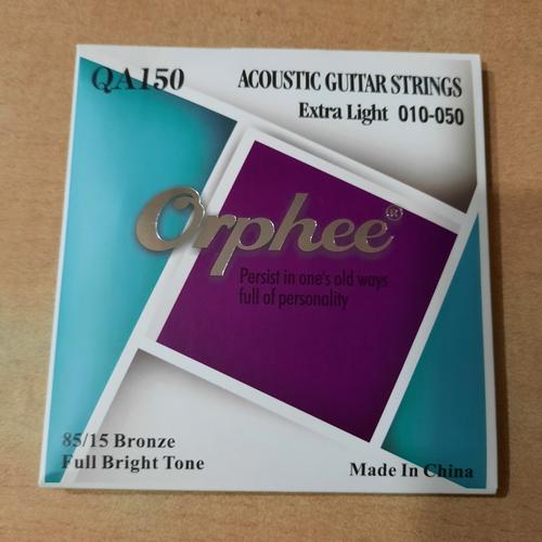 Foto Produk senar gitar akustik 010 orphee QA150 1set dari riki music