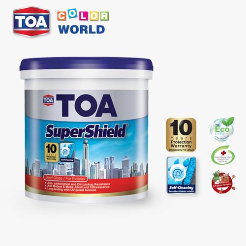 Jual CAT TEMBOK TOA SUPER SHIELD EXTERIOR (BASE ONLY) SEMI GLOSS 2,5
