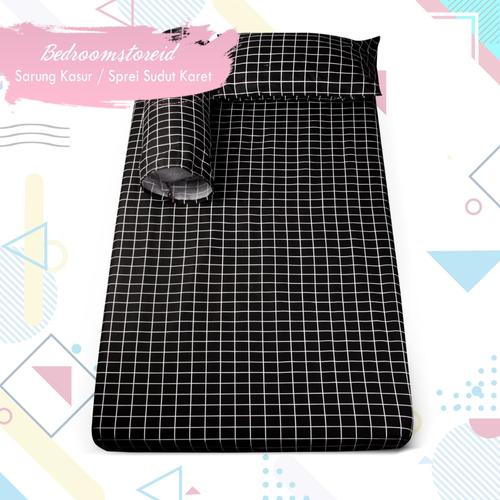 Foto Produk Sprei single (80x200) sudut karet - kotak hitam dari Sprei Wonders