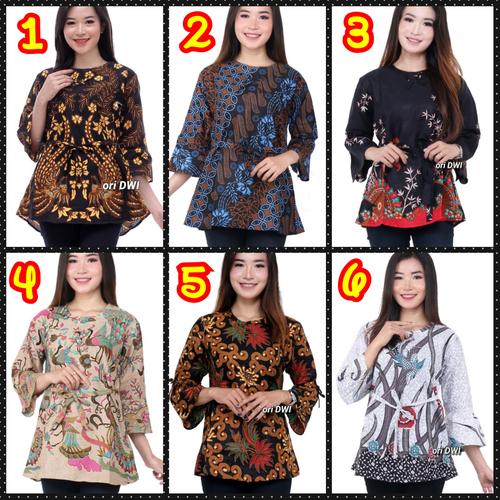 Foto Produk Blouse batik wanita terlaris 08 dari Batik Ganial