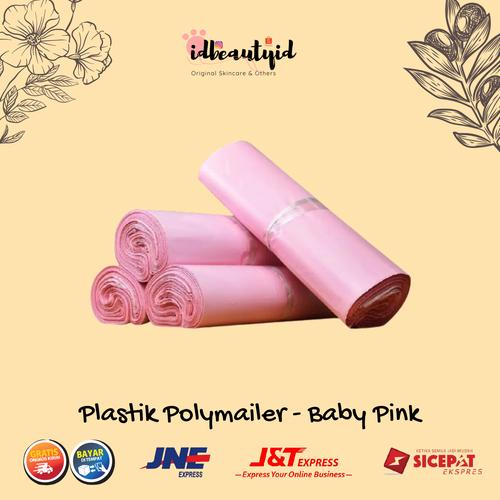 Foto Produk (10 pc) Plastik Packing Online Shop Amplop Polymailer Baby Pink - 17x30 cm dari idbeautyid