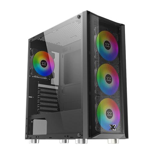 Tokopedia Computer Case Jual PC Case XigmaTek Included 4 Fan RGB GRIP Casing Komputer Gaming ...