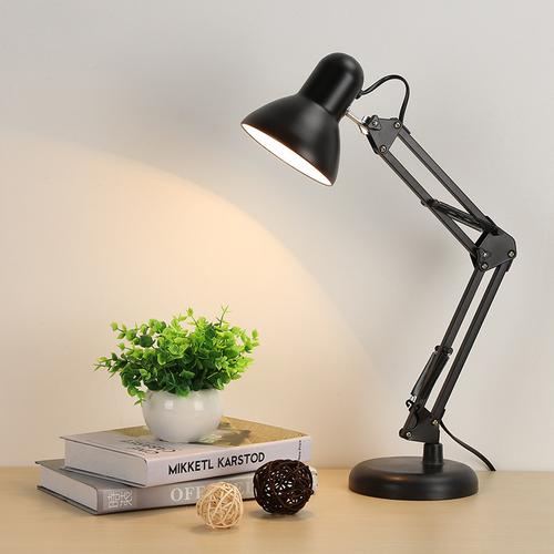 Foto Produk Rumah Fitting Hitam Lampu Baca Arsitek Meja Belajar Kerja Duduk Jepit - LAMPU JEPIT dari Alimajur store