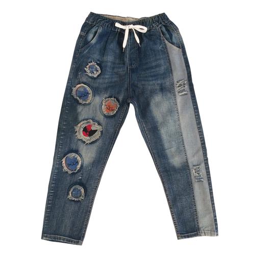 Jual Celana Denim Jeans Bordir Kucing 