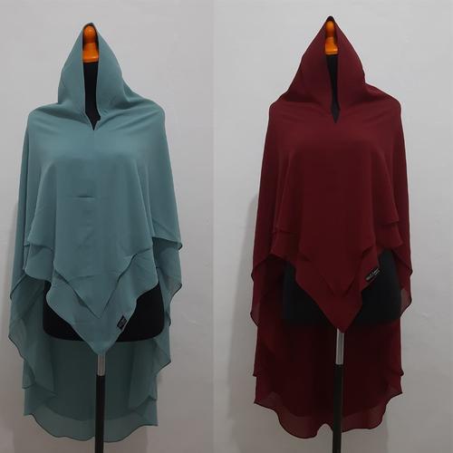 Foto Produk Khimar Syari Ceruti Hijab Instan 2 Layar SELLA PET ANTEM dari DIGDAYA Grosir Hijab