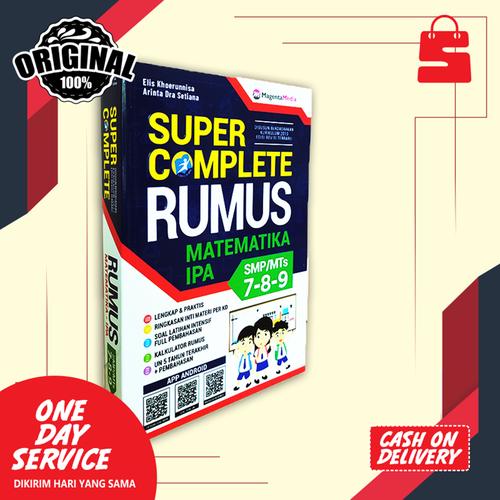 Foto Produk BUKU RUMUS SMP: SUPER COMPLETE MATEMATIKA IPA KELAS 7, 8, 9 dari tokosepuluhsby