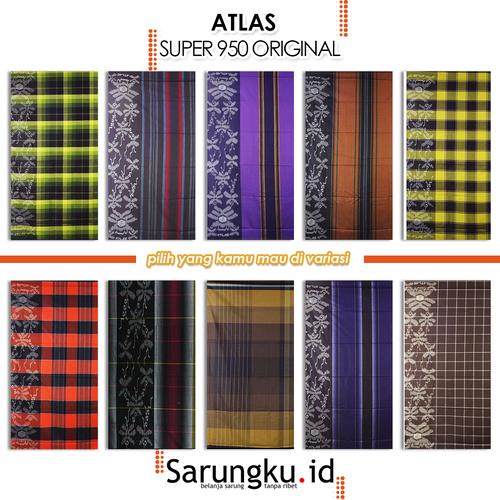 Gambar SARUNG ATLAS SUPER 950 ORIGINAL - COVER dari SarungkuID Kota Surabaya Tokopedia