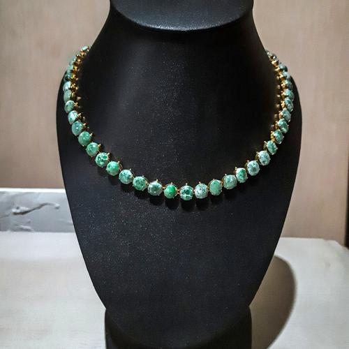 Foto Produk 1901 Jewelry Kalung Giok Lapis Emas - 66cm dari 1901 Jewelry