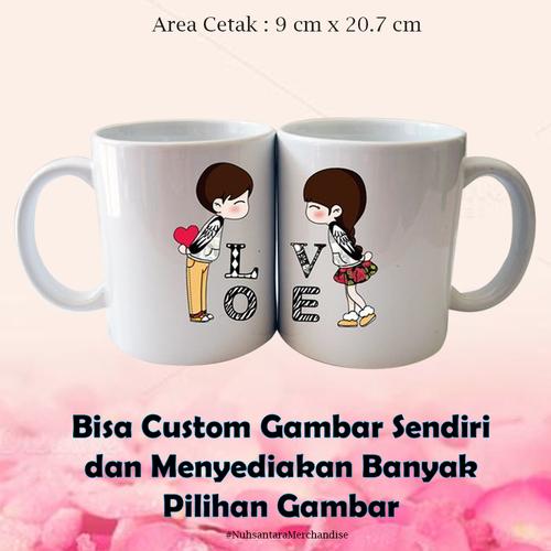 Foto Produk Gelas Mug Custom Souvenir Satuan Hadiah Ulang Tahun Pernikahan dari 1firstlapak