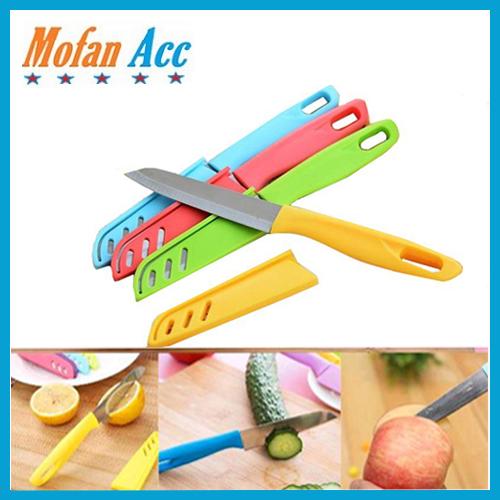 Foto Produk PISAU DAPUR STAINLESS+ SARUNG LOGO APEL / KNIFE APPLE. dari mofan accesories