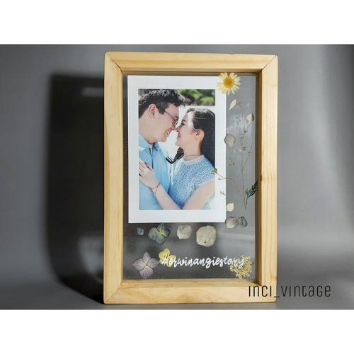 Foto Produk Kado Akrilik Unik Hand Lettering Pressed Flower dari inci_vintage