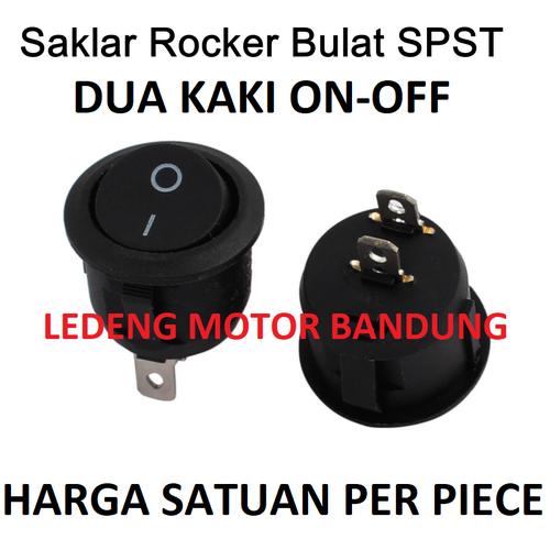 Jual Saklar On Off Bulat Besar 2cm Switch Tombol Lampu AC 2 Pin - Kota ...