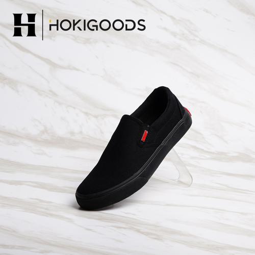 Foto Produk Sepatu Warrior Arthur Black /Sepatu Warrior Slip On All Black Original - 38 dari HOKI GOODS
