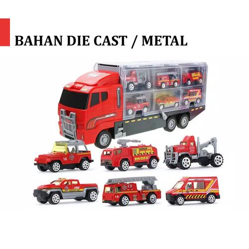 Foto Produk MAINAN ANAK CONTAINER PEMADAM KEBAKARAN BAHAN DIE CAST/ METAL dari STAR TOY's
