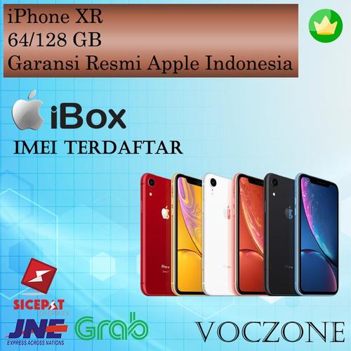 Foto Produk (IBOX) iPhone XR 64GB 128GB 256GB Garansi Resmi IBOX - Black, 64GB dari Voczone