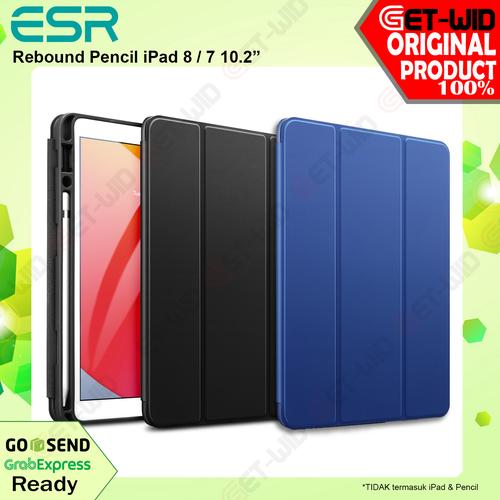 Foto Produk Case iPad 8 / 7 10.2 Inch ESR Rebound Pencil Soft Casing - Hitam dari GET-WID Official