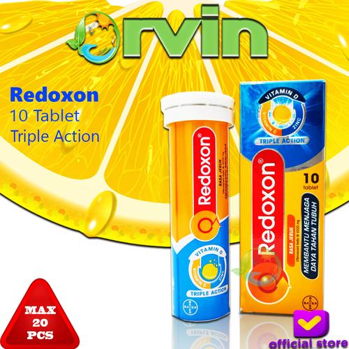 Foto Produk Redoxon Triple Action Isi 10 Tablet / MULTIVITAMIN / VITAMIN C dari Orvin Health & Beauty