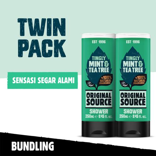 Foto Produk Original Source Shower Mint & Tea Tree 250ml Twin-Pack dari Cussons Official Store