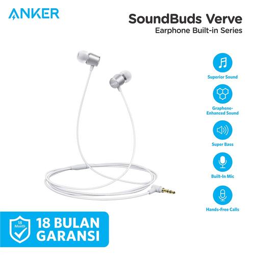 Foto Produk Earphone Anker SoundBuds Verve A3802 - Putih dari Soundcore by Anker