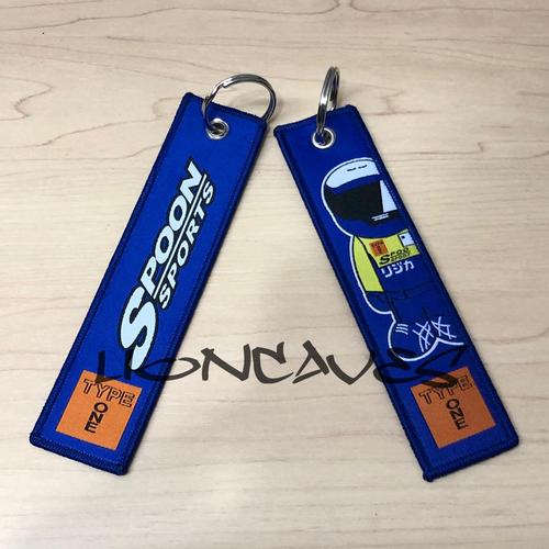 Foto Produk Spoon Sports Key Ring / Key Chain / Luggage Tag/ Gantungan Kunci Blue dari lioncaves