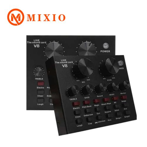 Promo MIXIO Sound card V8 Mixer SoundCard V8 MIXER Audio USB External