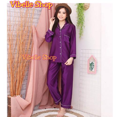 Foto Produk SATINPP - Satin Silky Velvet Vibelle shop grosir baju tidur piyama - UNGUTUA A dari Vibelle Shop