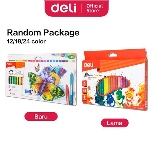 Foto Produk Deli EC20000 School Crayon/Krayon - Plastic Crayon Triangle 12C dari Deli Stationery