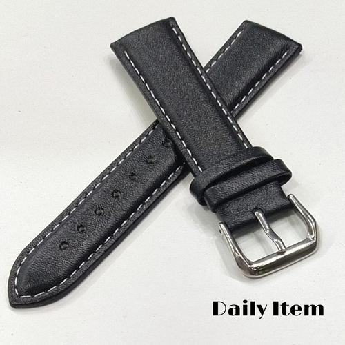 Jual Tali jam Tangan Kulit Strap Jam Kulit Asli Polos Genuine Leather
