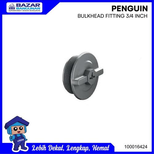 Foto Produk SOCKET BULKHEAD FITTING TUTUP TANGKI TANDON TOREN AIR PENGUIN 3/4 IN dari Bazar Bangunan