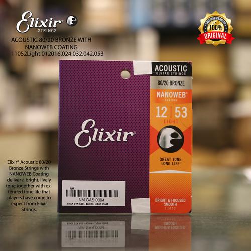 Foto Produk Elixir 1253 11052 Acoustic Strings with NANOWEB Original dari NEO MUSIC