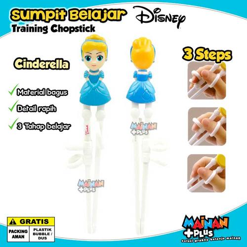 Foto Produk Sumpit Anak Karakter Perempuan Disney Learning Training Chopstick - Cinderella dari MainanPlus