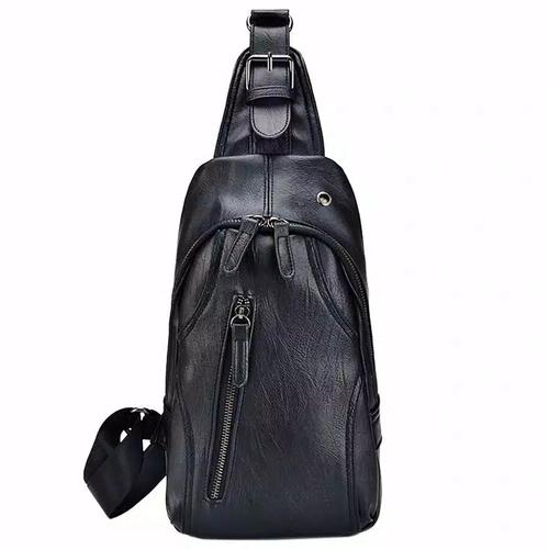Foto Produk Tas Selempang Pria - LT02 Bag Hitam Premium - Hitam dari Rits.Collection