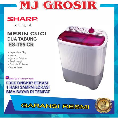 Jual Mesin Cuci Sharp Est 85cr 8 Kg 2 Tabung 85 Cr 8kg New Super Aquamagic Kota Bekasi Mj Grosir Elektronik Tokopedia