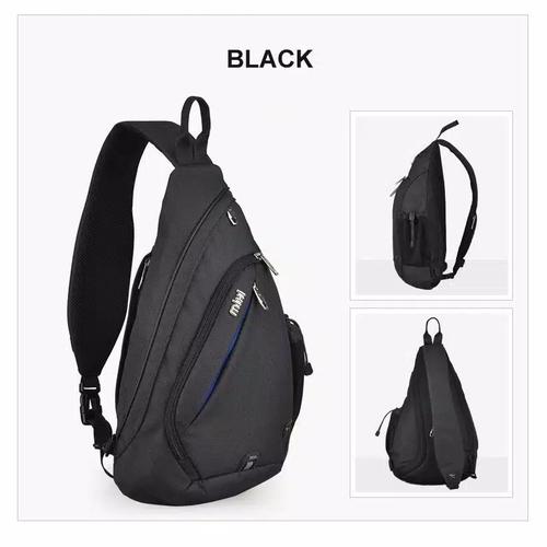 Foto Produk Tas Selempang Pria - LT04 Bag Hitam dan Abu Premium - Hitam dari Rits.Collection