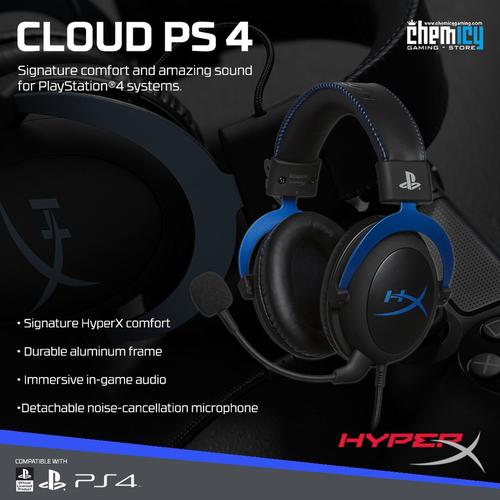 Jual HyperX Cloud PS4 Official Playstation Licensed Gaming Headset -  Jakarta Pusat - Chemicy Gaming | Tokopedia