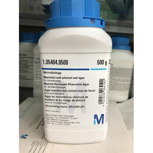 Jual Mannitol Salt Phenol Red Agar (MSA agar) Merck Kota Denpasar
