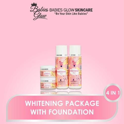 Foto Produk Paket Whitening with Foundation dari BabiesGlowAesthetic