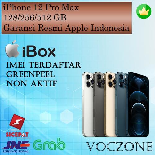 Foto Produk (IBOX) iPhone 12 Pro Max 128GB 256GB 512GB Garansi Resmi iBox - Pacific Blue, 128 gb dari Voczone