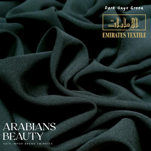 Foto Produk 50CM KAIN IMPOR ARABIANS BEAUTY WARNA ONYX GREEN BY EMIRATES dari KAIN SULTAN OFFICIAL