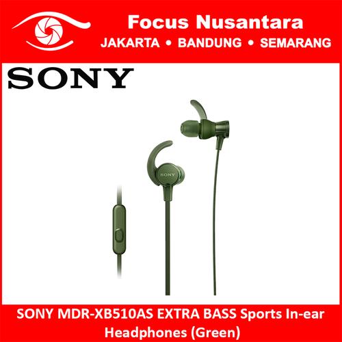 Foto Produk SONY MDR-XB510AS EXTRA BASS Sports In-ear Headphones (Green) dari Focus Nusantara