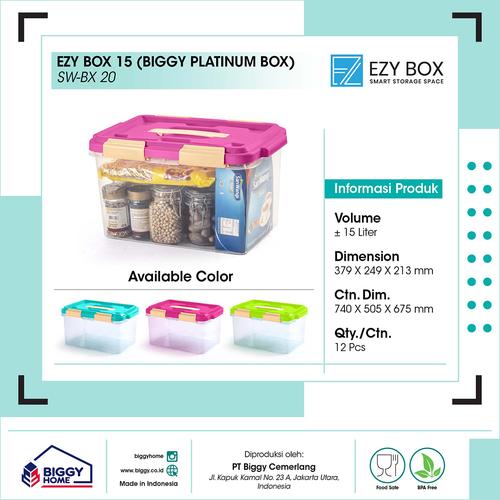 Foto Produk CONTAINER BOX EZY 15 L - Hijau dari Biggy x Ezy Official Store