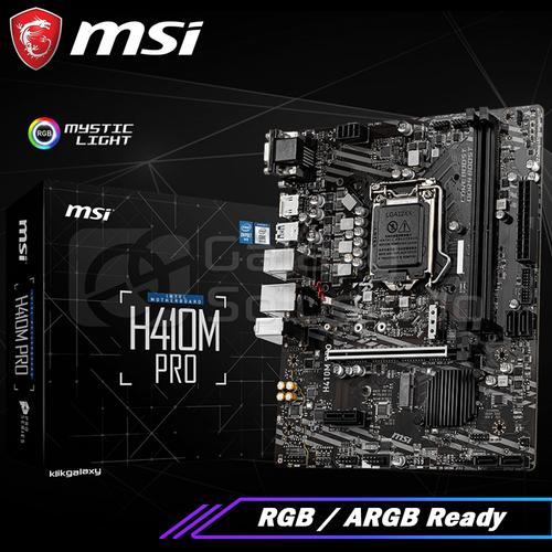 Foto Produk MSi H410M PRO (Intel LGA1200, H410, DDR4) - Comet Lake Motherboard dari MOBA GAMERS