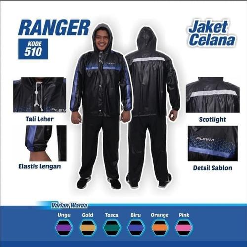 Foto Produk Jas Hujan Jaket Celana Plevia 510 Ranger - Ungu dari botolbotak