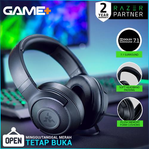 Foto Produk Razer Kraken X - Black Multi-Platform Wired Gaming Headset dari GamePlus
