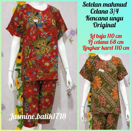 Foto Produk SETELAN CELANA 3/4 KENCANA UNGU KUM dari jasmine.batik1718