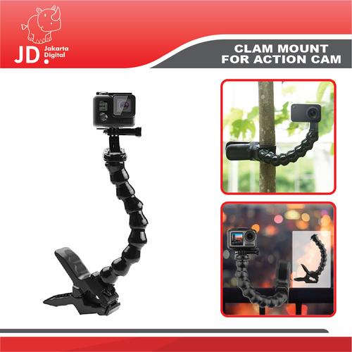 Foto Produk Clamp Mount For Action Cam GOPRO ,Xioami,Brica,Dll dari Jakarta Digital