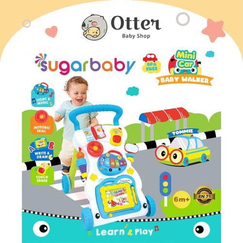 Foto Produk Sugar Baby Mini Car Push Walker (Baby Walker) - Tosca dari Otter Baby Shop